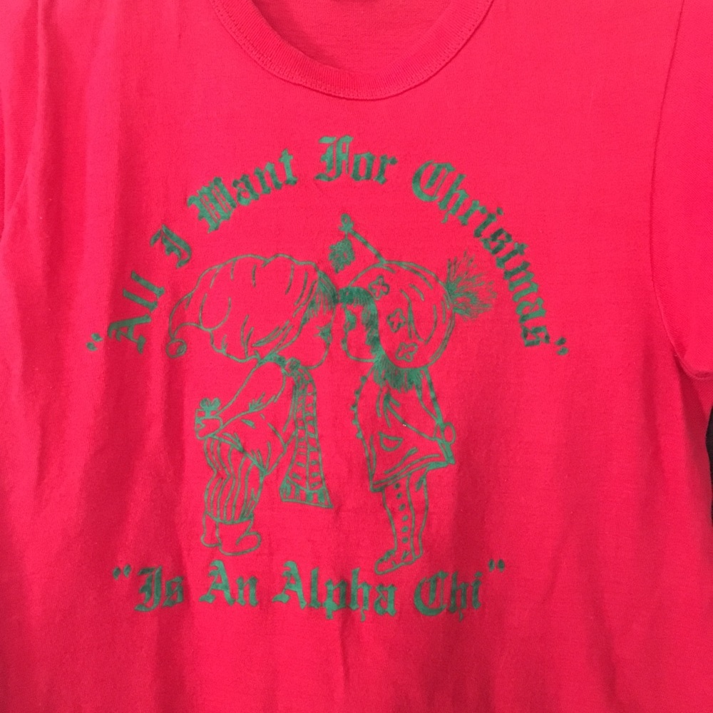 Vintage Alpha Chi Omega sorority shirt